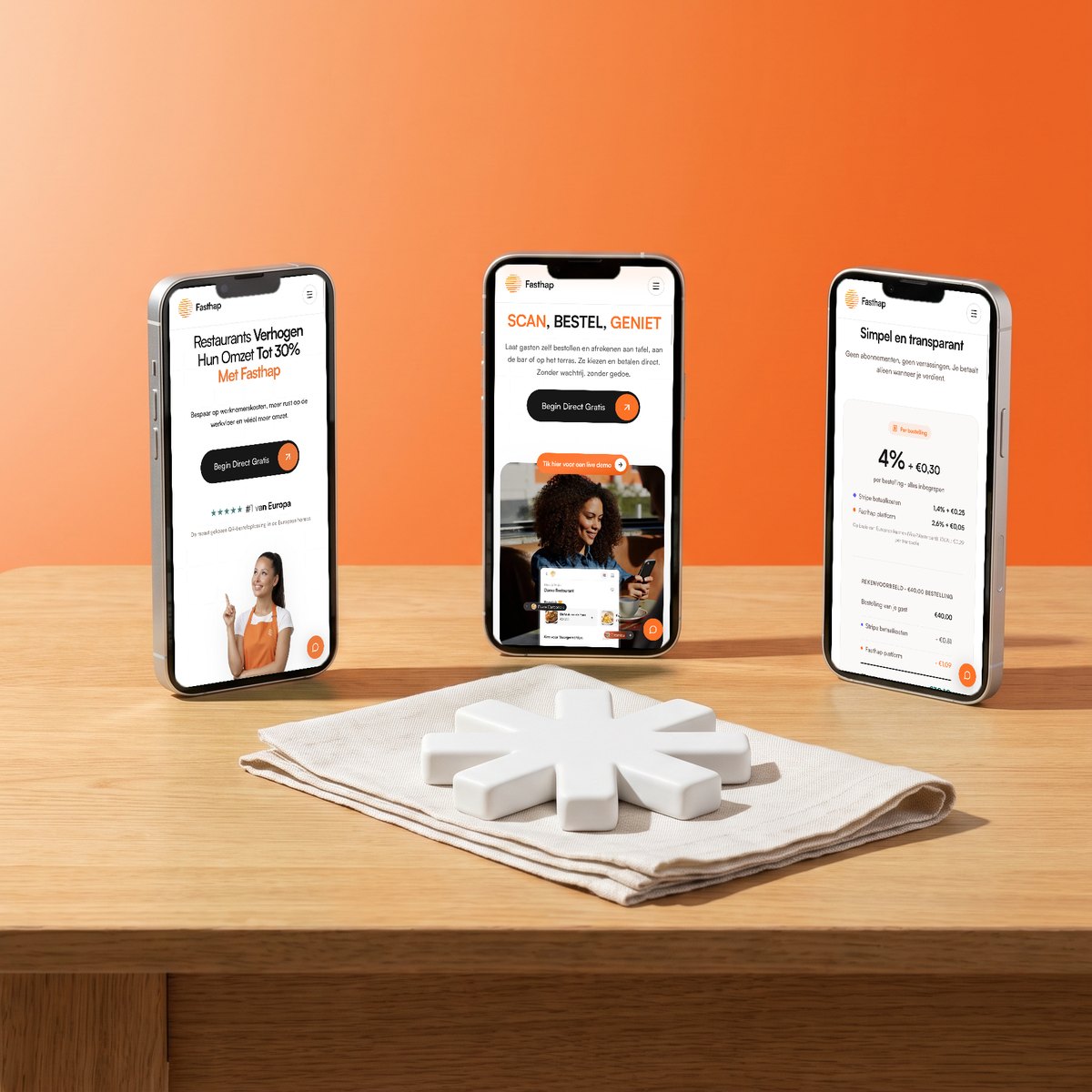 Fasthap: merk en site in één traject